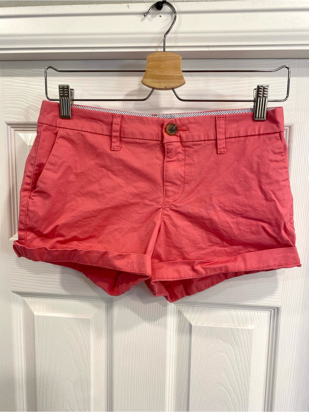 Old Navy Coral Pink Jean-Style Shorts